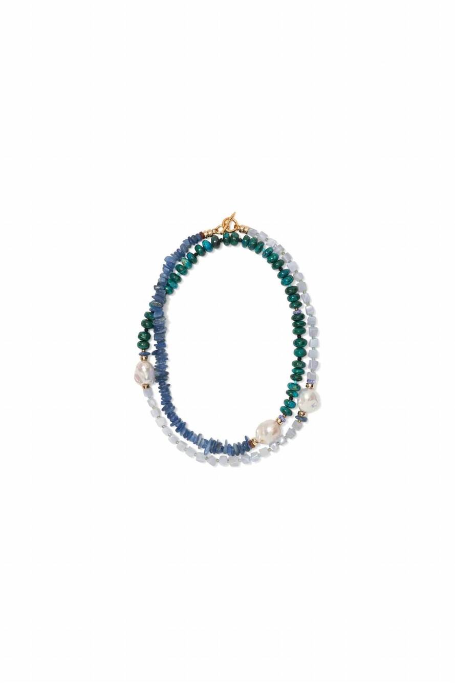 NEW LIZZIE FORTUNATO cabana necklace in peacock